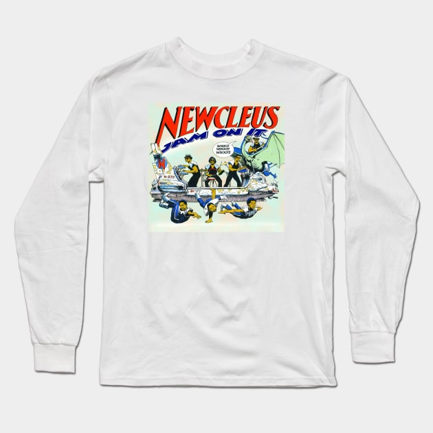 Newcleus - Jam On It - Spaceship Long Sleeve T-Shirt by Barn Shirt USA